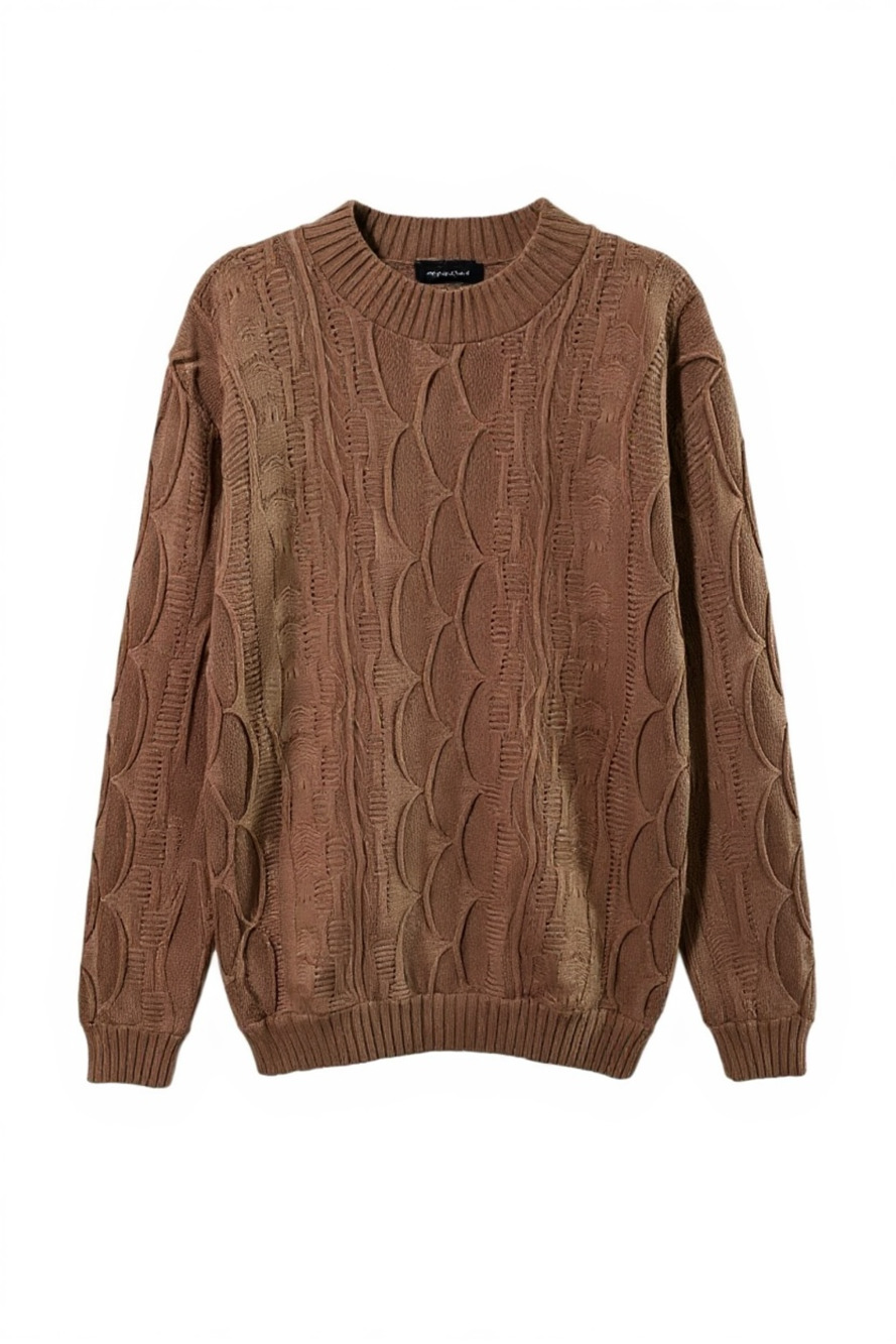 Authentic COOGI Sweater Men’s X-Large Beige Tan Coogi Sweater-runs small